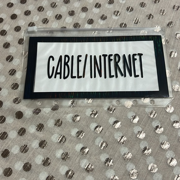 Cable/Internet A6 Cash Envelope Zippered Financial Goals Bonus Sticker☺️ - Picture 3 of 3